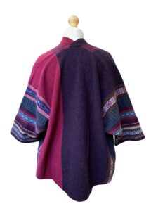 Lambswool Blanket Coat in Bramble