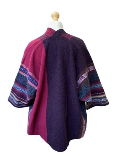 Lambswool Blanket Coat in Bramble
