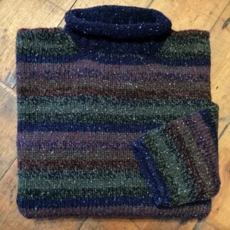 ‘Forest' Striped Wool Sweater