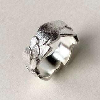 ‘Freeform Layered Ring in Silver’