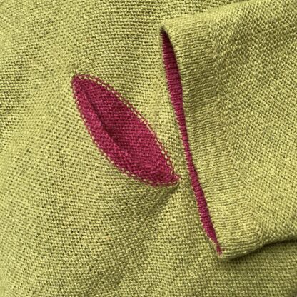  ‘Carousel’ Sweater in Sap/Cerise