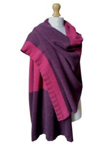 Bowden Colour Block Stole ‘Rosehip’