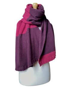Bowden Colour Block Stole ‘Rosehip’