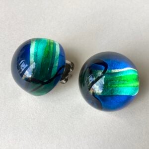 'Dome Studs in Turquoise Lime’