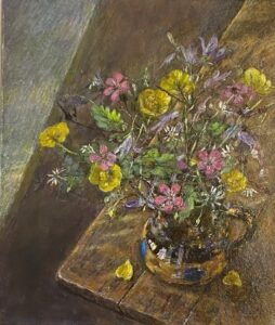 Spring Flowers in a Jug