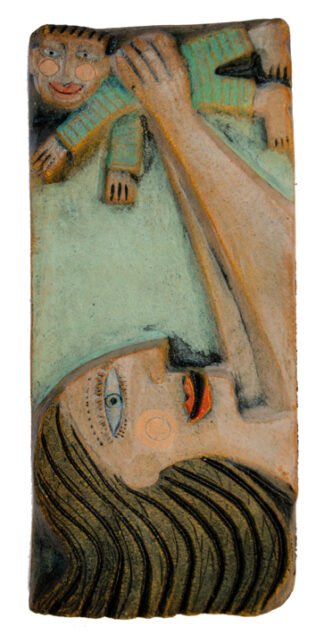 'Baby' Ceramic Relief