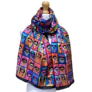 ‘Freda' Long Silk Scarf