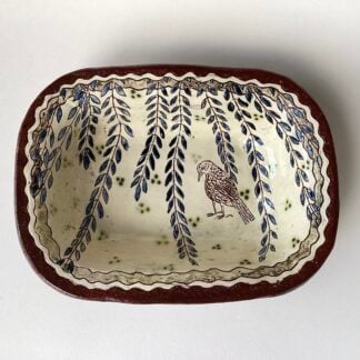 Rectangular 'Bird' Dish 