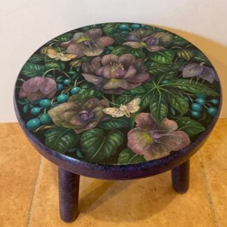 ‘Helebores & Moths’ Stool