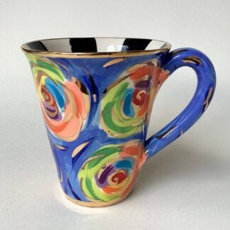Rose on Blue Mug